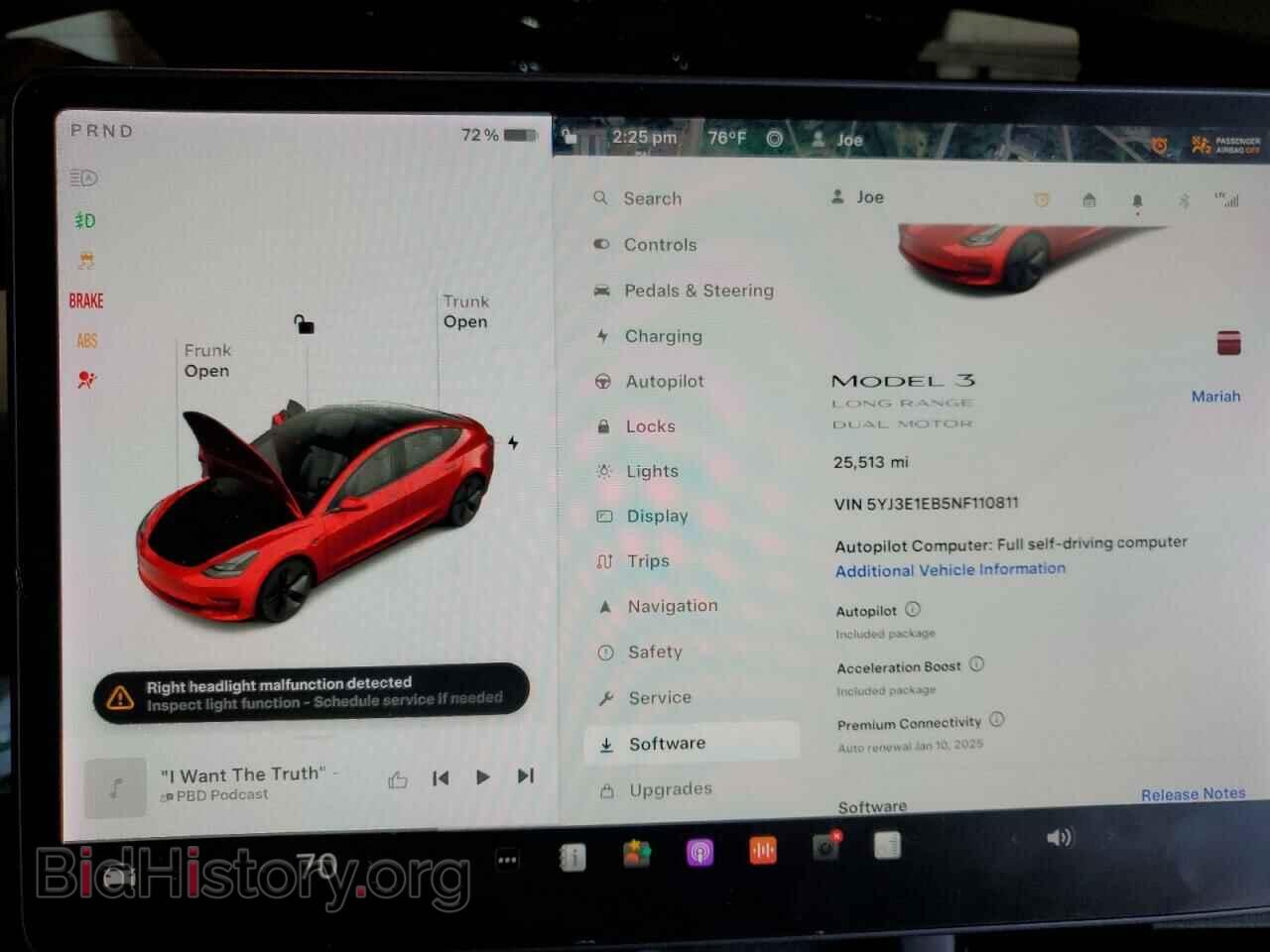 2022 TESLA MODEL 3 - VIN: 5YJ3E1EB5NF110811 - Photo 9