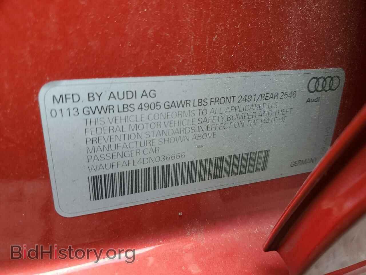 2013 AUDI A4 - VIN: WAUFFAFL4DN036666 - Photo 13