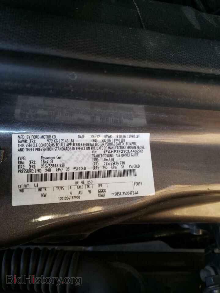 2012 FORD FOCUS - VIN: 1FAHP3F21CL448202 - Photo 10