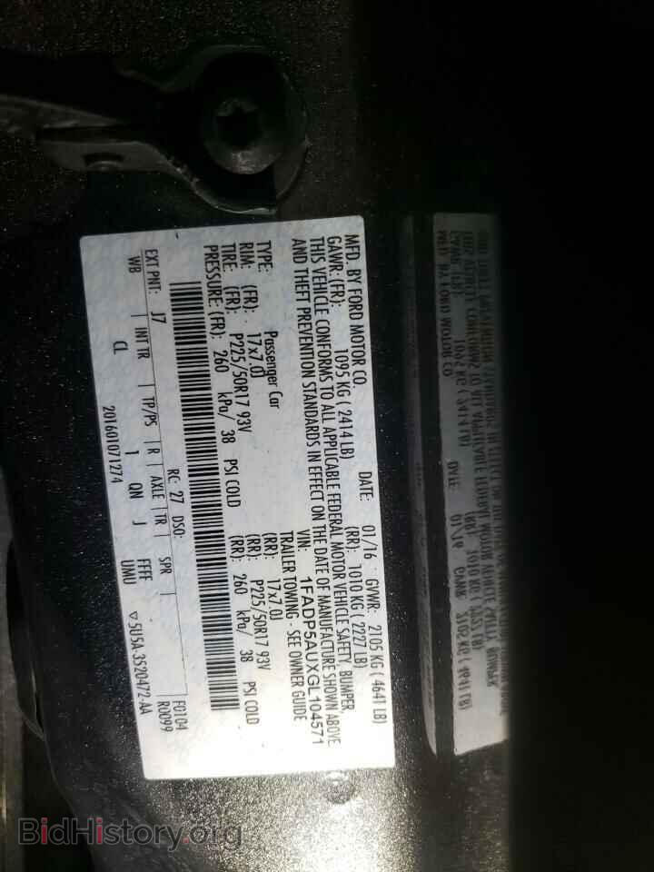 2016 FORD CMAX - VIN: 1FADP5AUXGL104571 - Фото 10