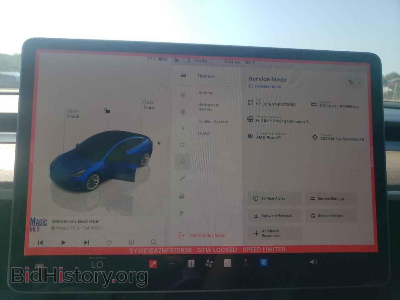 2022 TESLA MODEL 3 - VIN: 5YJ3E1EA7NF372658 - Фото 9