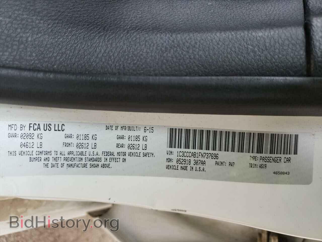 2015 CHRYSLER 200 - VIN: 1C3CCCAB1FN737696 - Фото 10