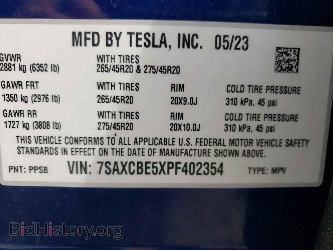 2023 TESLA MODEL X - VIN: 7SAXCBE5XPF402354 - Photo 13