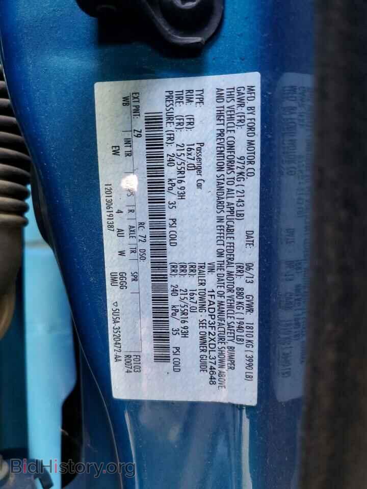 2013 FORD FOCUS - VIN: 1FADP3F2XDL374648 - Photo 10
