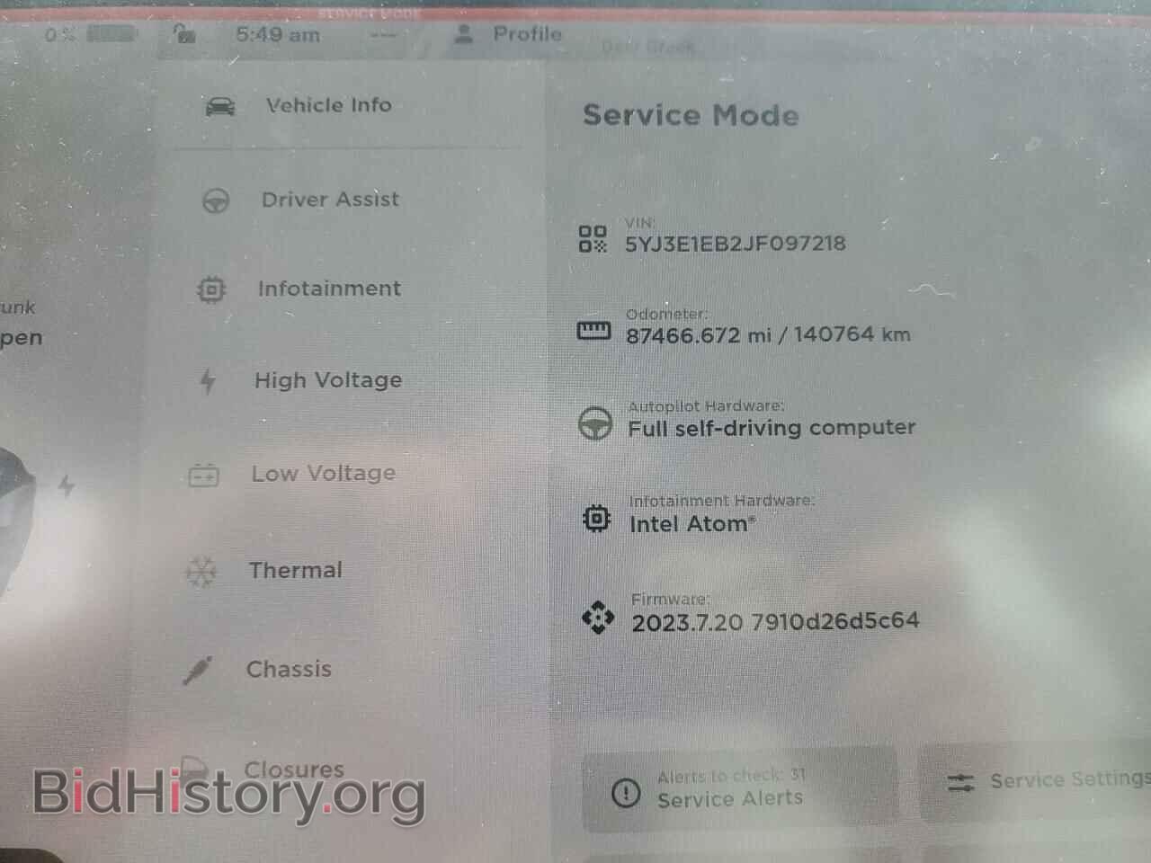 2018 TESLA MODEL 3 - VIN: 5YJ3E1EB2JF097218 - Photo 9