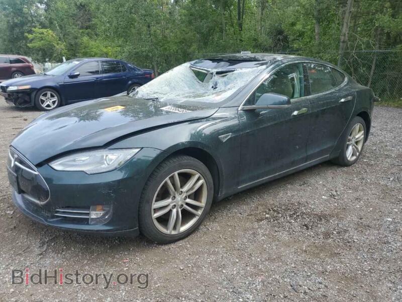 2013 Tesla MODEL S (VIN 5YJSA1DN8DFP24740) — фото 1 из 12, Copart, повреждение: передняя часть