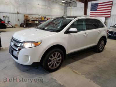 2013 Ford EDGE SEL, белый — VIN 2FMDK3J98DBC53299, Copart