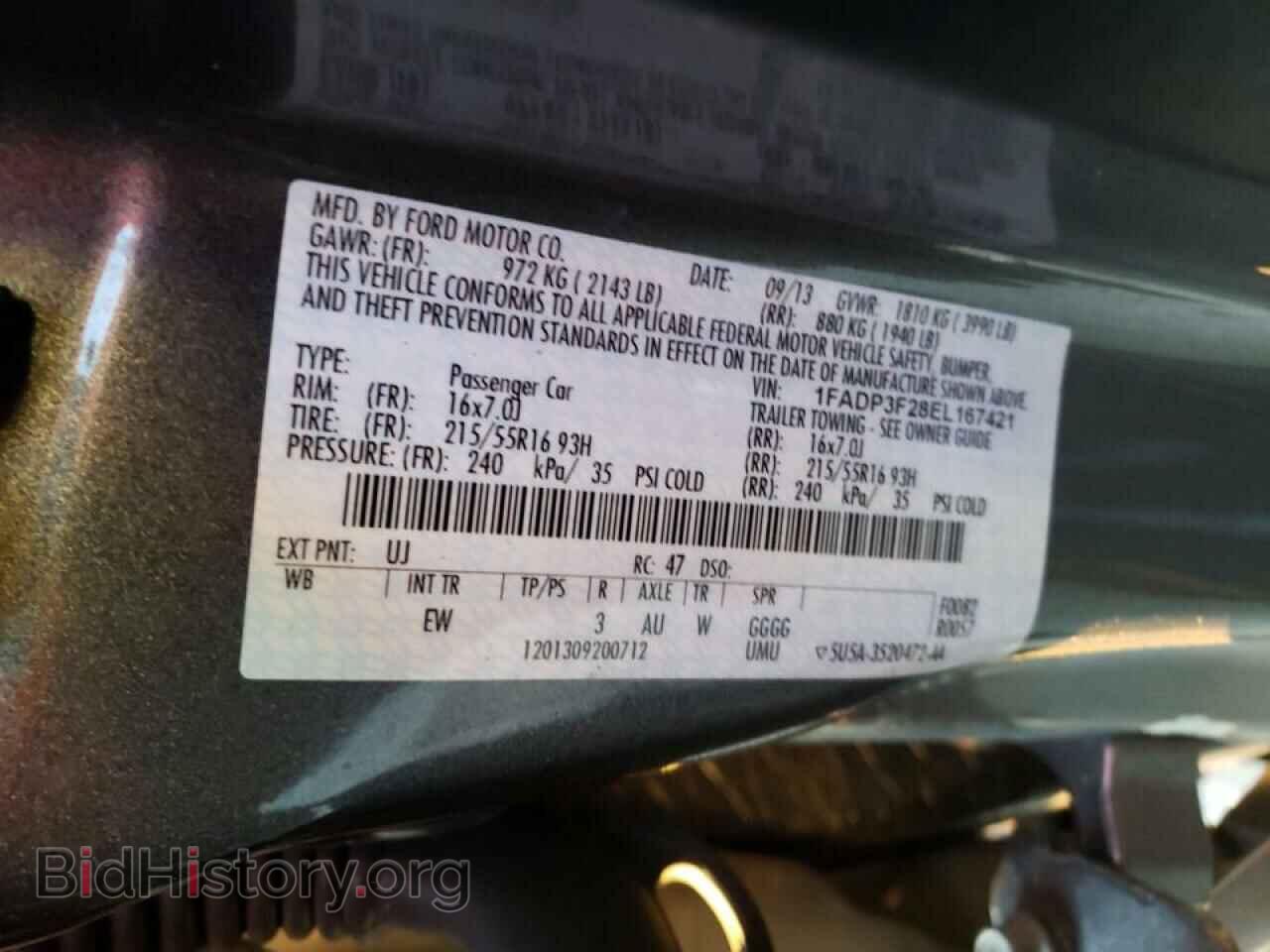 2014 FORD FOCUS - VIN: 1FADP3F28EL167421 - Photo 10