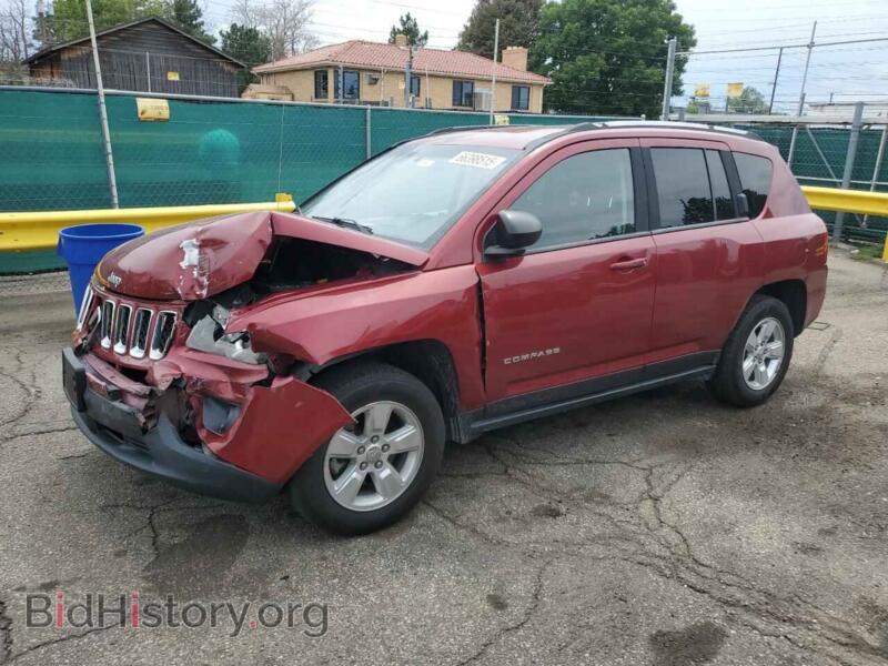 2015 Jeep COMPASS Sport (VIN 1C4NJCBA3FD427541) — фото 1 из 14, Copart, повреждение: передняя часть