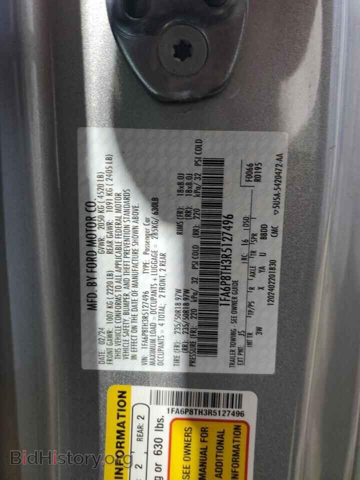2024 FORD ALL Models - VIN: 1FA6P8TH3R5127496 - Фото 12