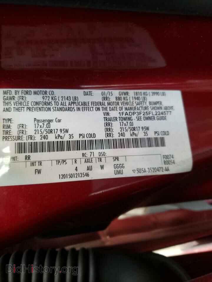 2015 FORD FOCUS - VIN: 1FADP3F25FL224577 - Фото 10