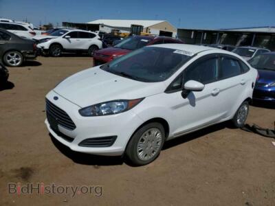 2019 Ford FIESTA S, белый — VIN 3FADP4AJ5KM117770, Copart