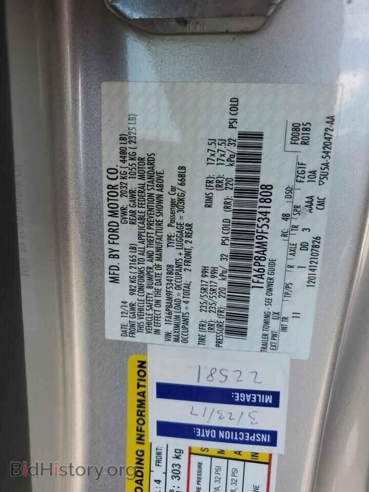 2015 FORD ALL Models - VIN: 1FA6P8AM9F5341808 - Photo 13