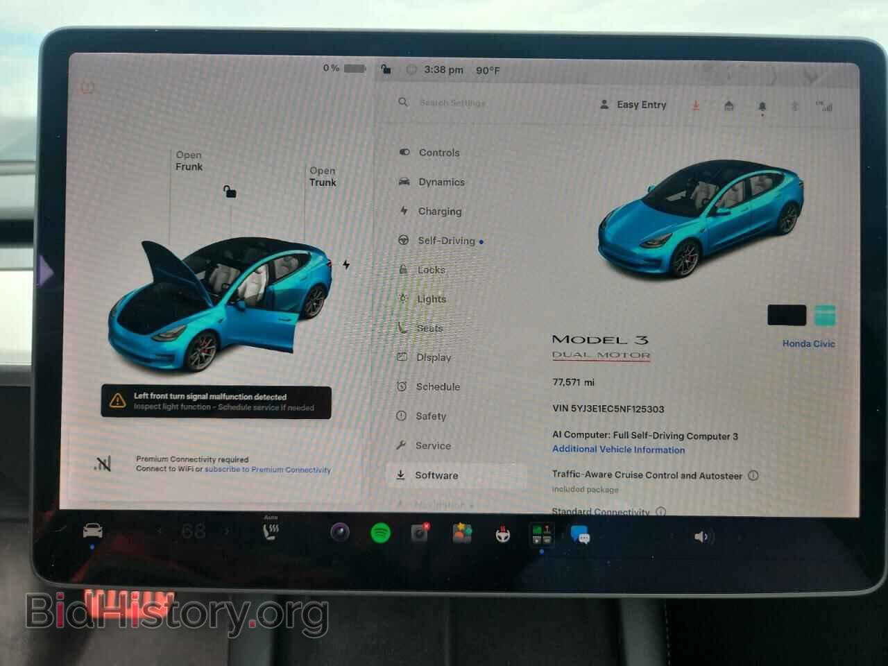 2022 TESLA MODEL 3 - VIN: 5YJ3E1EC5NF125303 - Photo 9