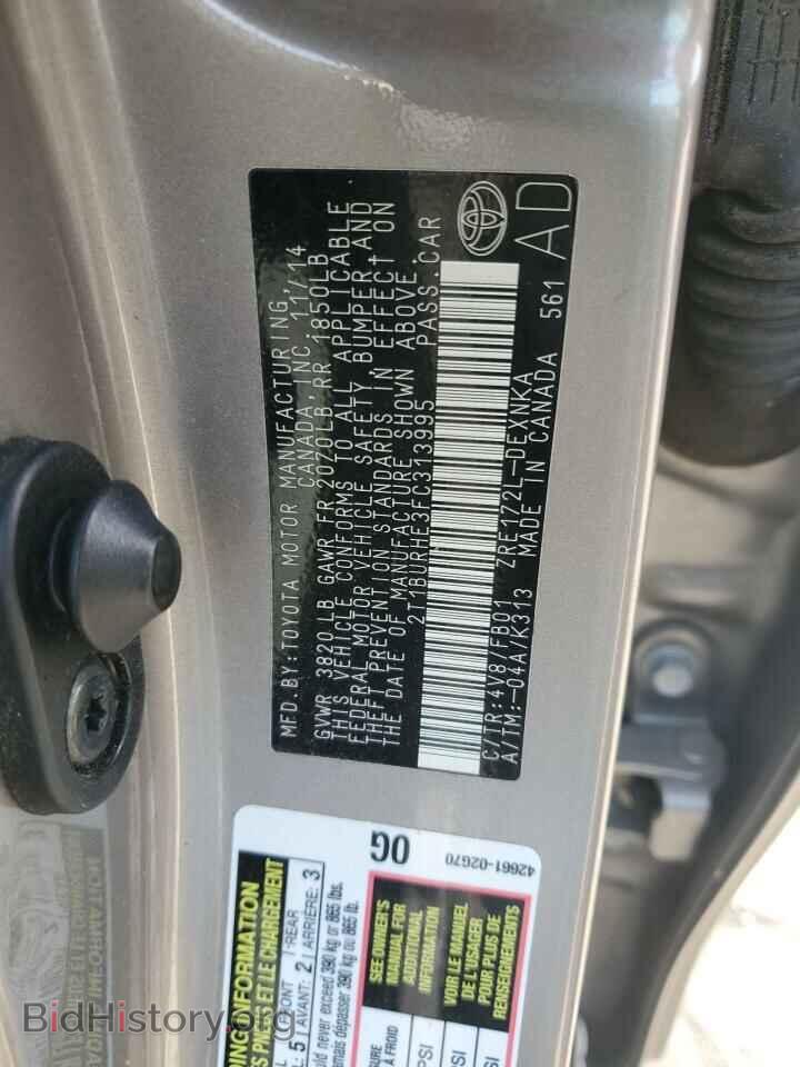 2015 TOYOTA COROLLA - VIN: 2T1BURHE3FC313995 - Фото 12