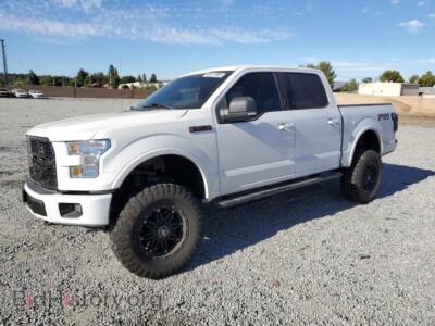 2017 Ford F-150 Supercrew, white — VIN 1FTEW1EGXHKD32902, Copart