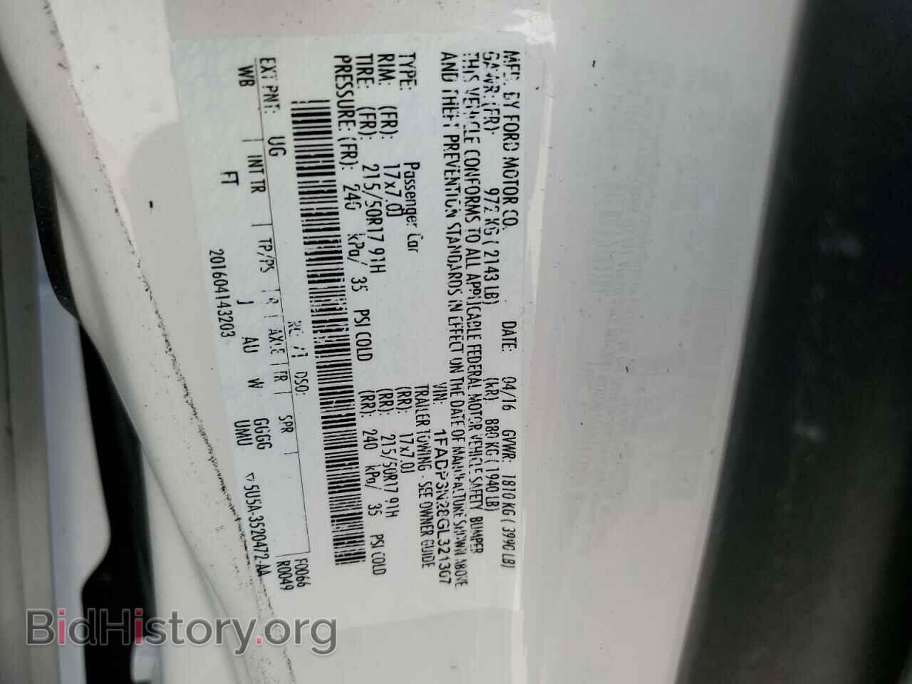 2016 FORD FOCUS - VIN: 1FADP3N28GL321307 - Фото 10
