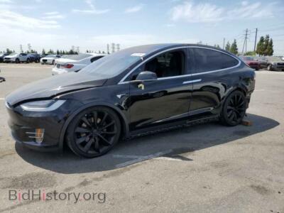 2021 Tesla MODEL X, черный — VIN 5YJXCBE25MF321714, Copart