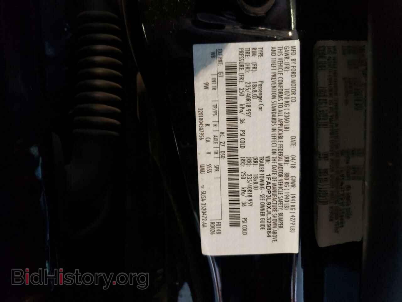2018 FORD FOCUS - VIN: 1FADP3L9XJL329884 - Фото 10