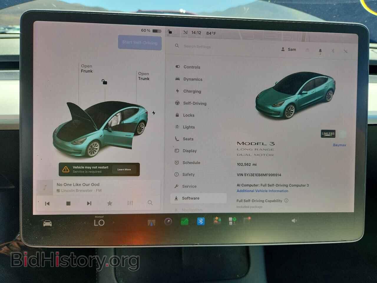 2021 TESLA MODEL 3 - VIN: 5YJ3E1EB8MF996914 - Фото 9