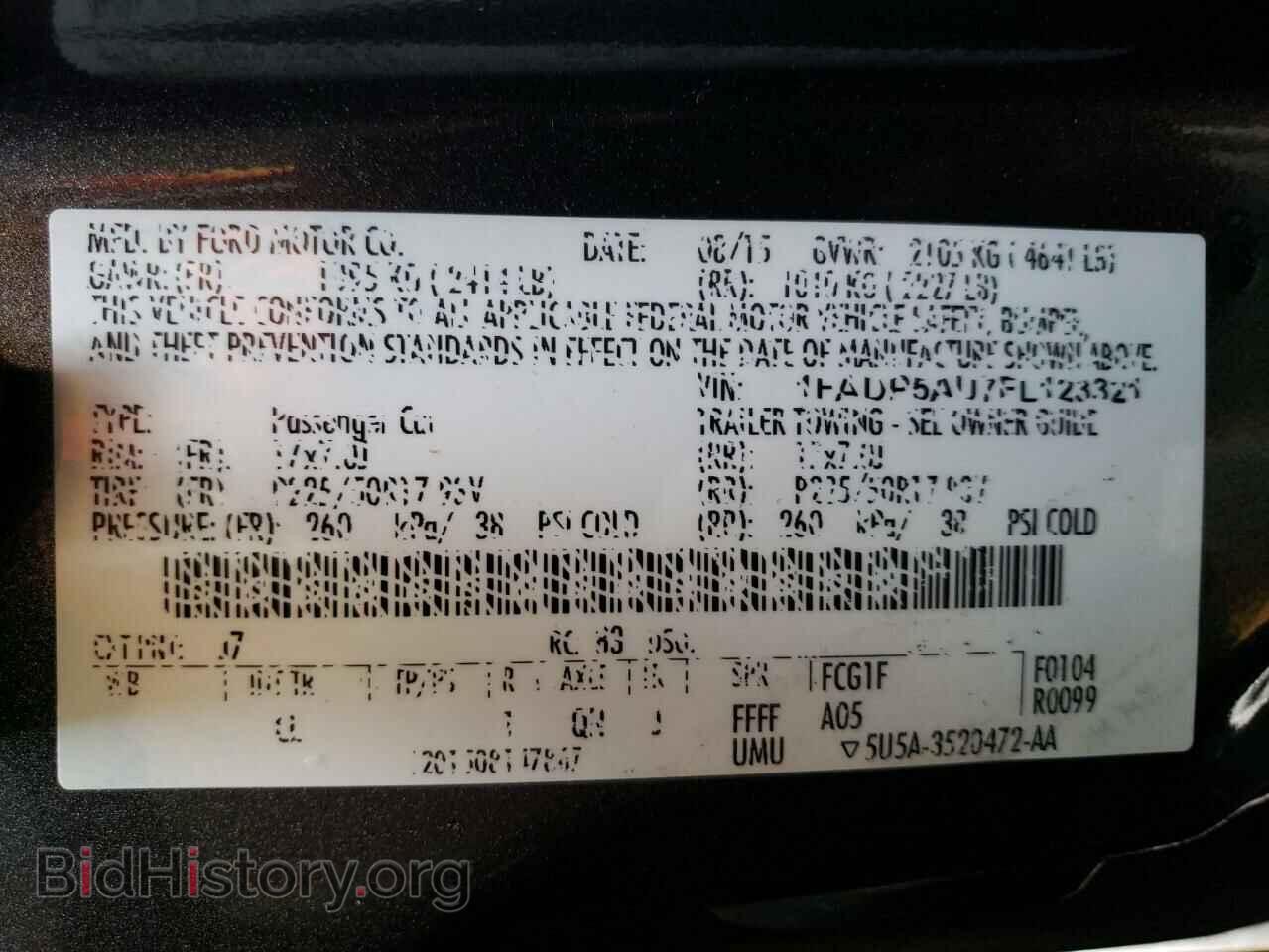 2015 FORD CMAX - VIN: 1FADP5AU7FL123321 - Фото 10