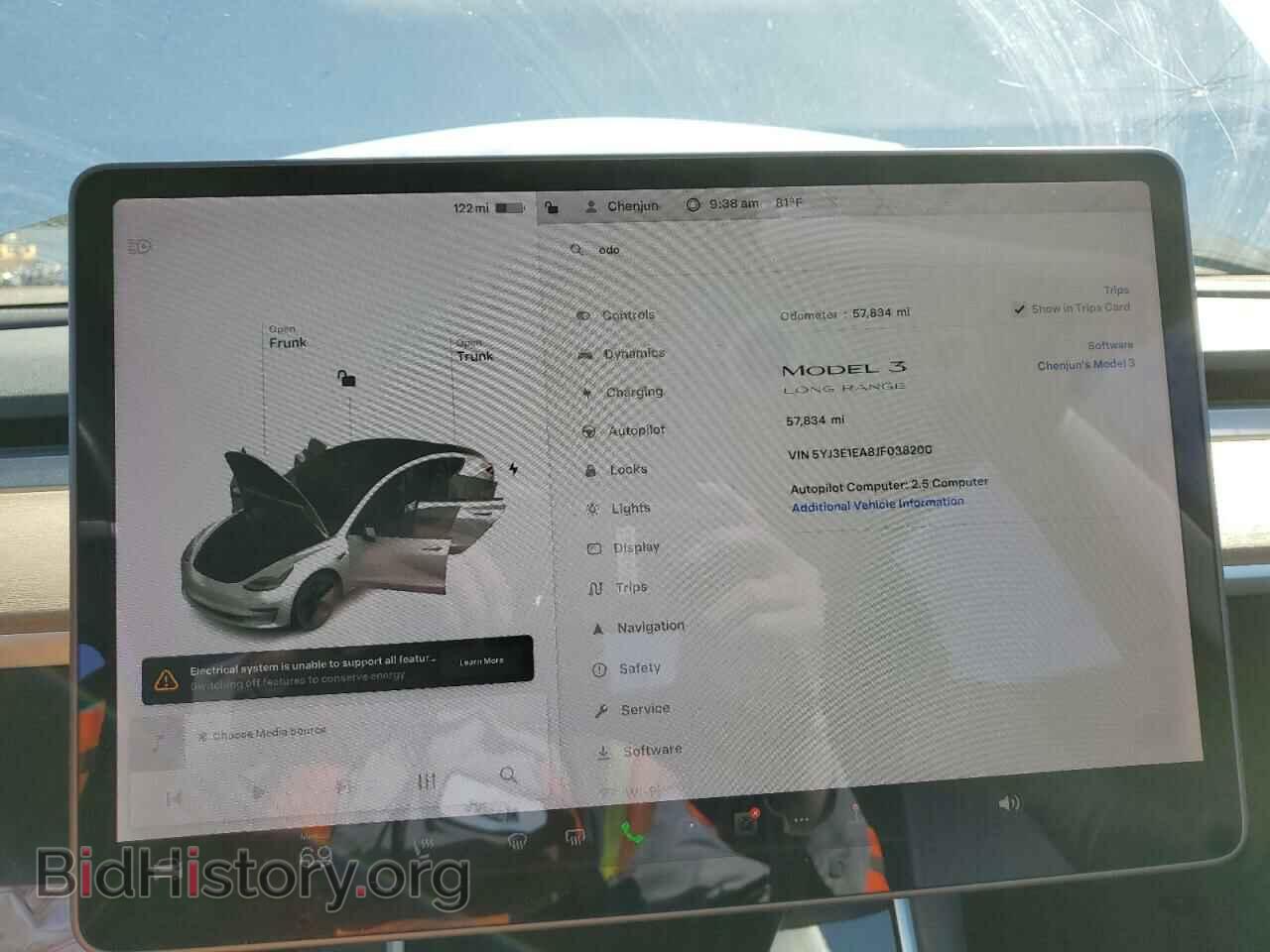 2018 TESLA MODEL 3 - VIN: 5YJ3E1EA8JF038200 - Photo 9