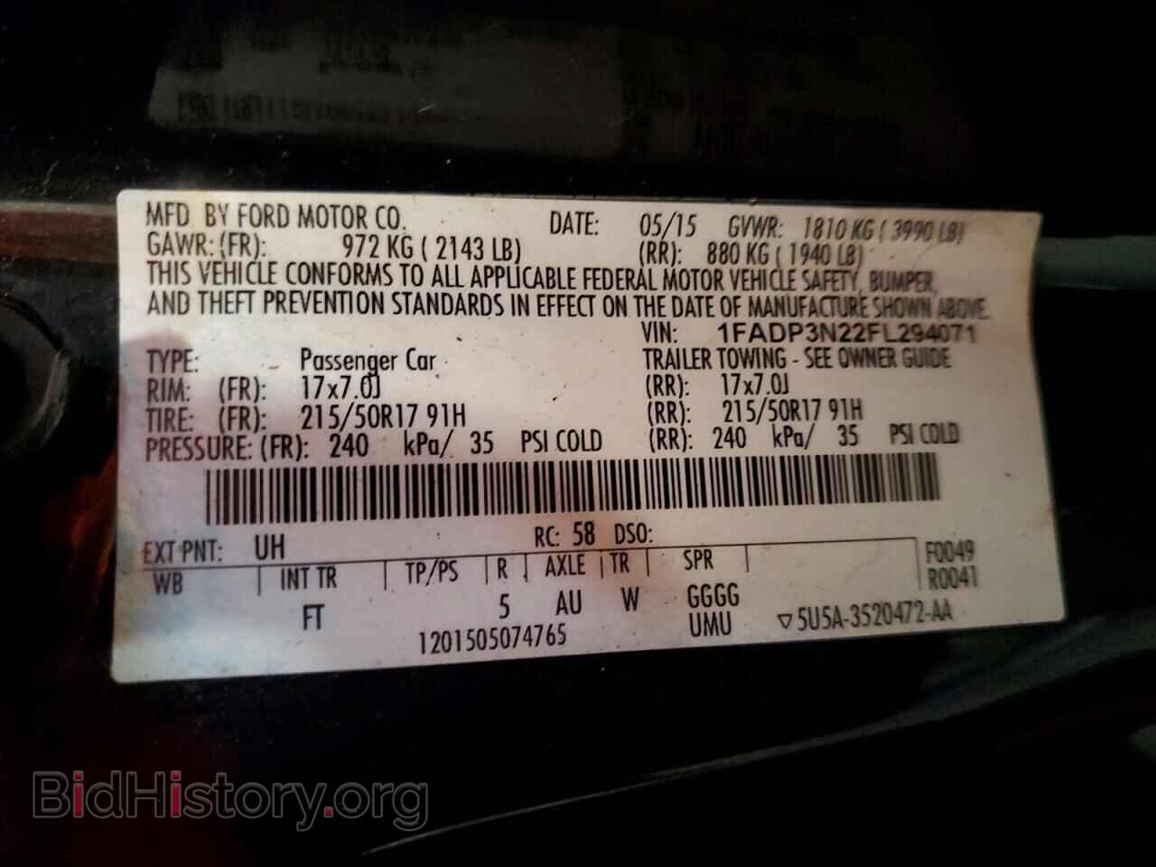 2015 FORD FOCUS - VIN: 1FADP3N22FL294071 - Photo 13