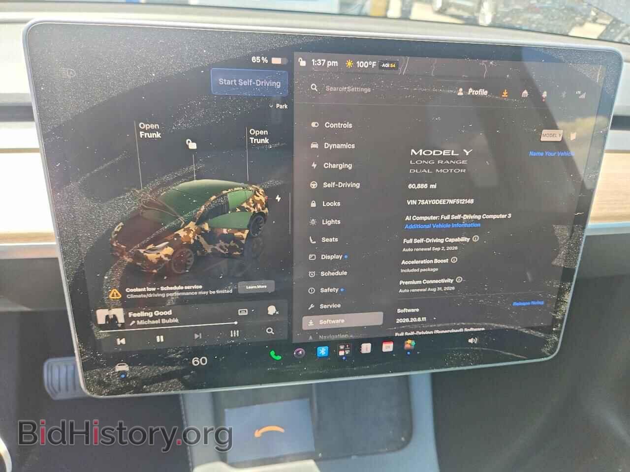 2022 TESLA MODEL Y - VIN: 7SAYGDEE7NF512148 - Фото 9
