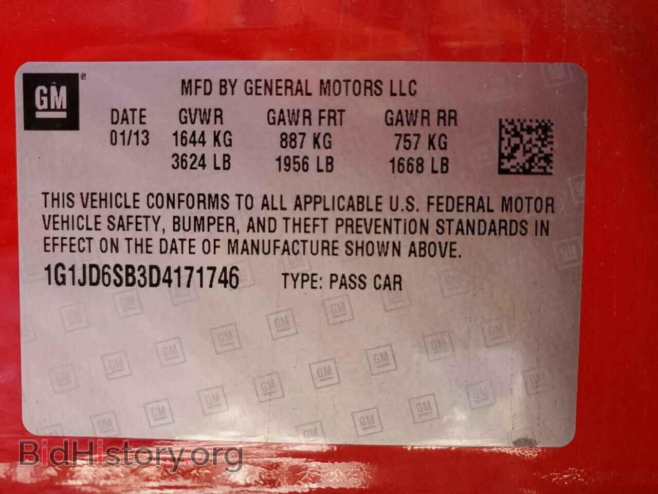 2013 CHEVROLET SONIC - VIN: 1G1JD6SB3D4171746 - Фото 12