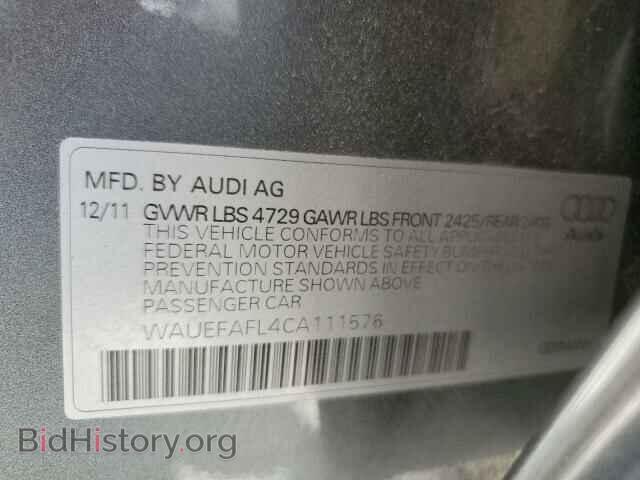 2012 AUDI A4 - VIN: WAUEFAFL4CA111576 - Фото 12