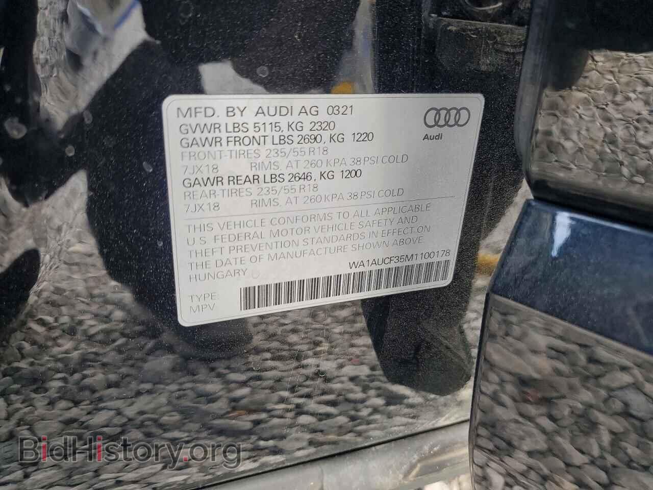 2021 AUDI Q3 - VIN: WA1AUCF35M1100178 - Photo 13