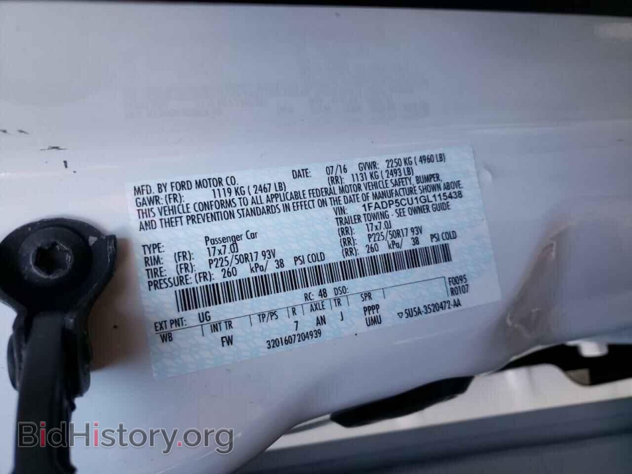 2016 FORD CMAX - VIN: 1FADP5CU1GL115438 - Фото 10