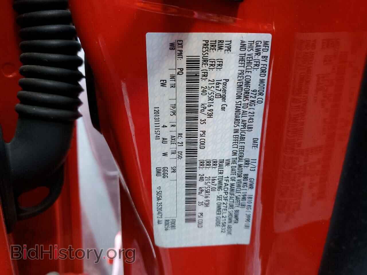 2014 FORD FOCUS - VIN: 1FADP3F27EL215832 - Фото 10