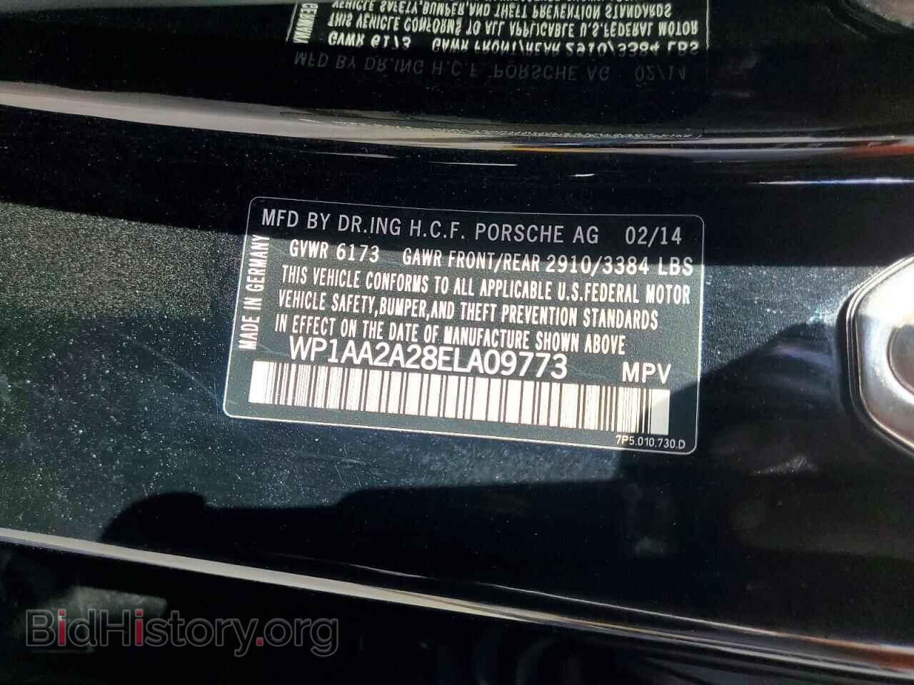 2014 PORSCHE CAYENNE - VIN: WP1AA2A28ELA09773 - Photo 14