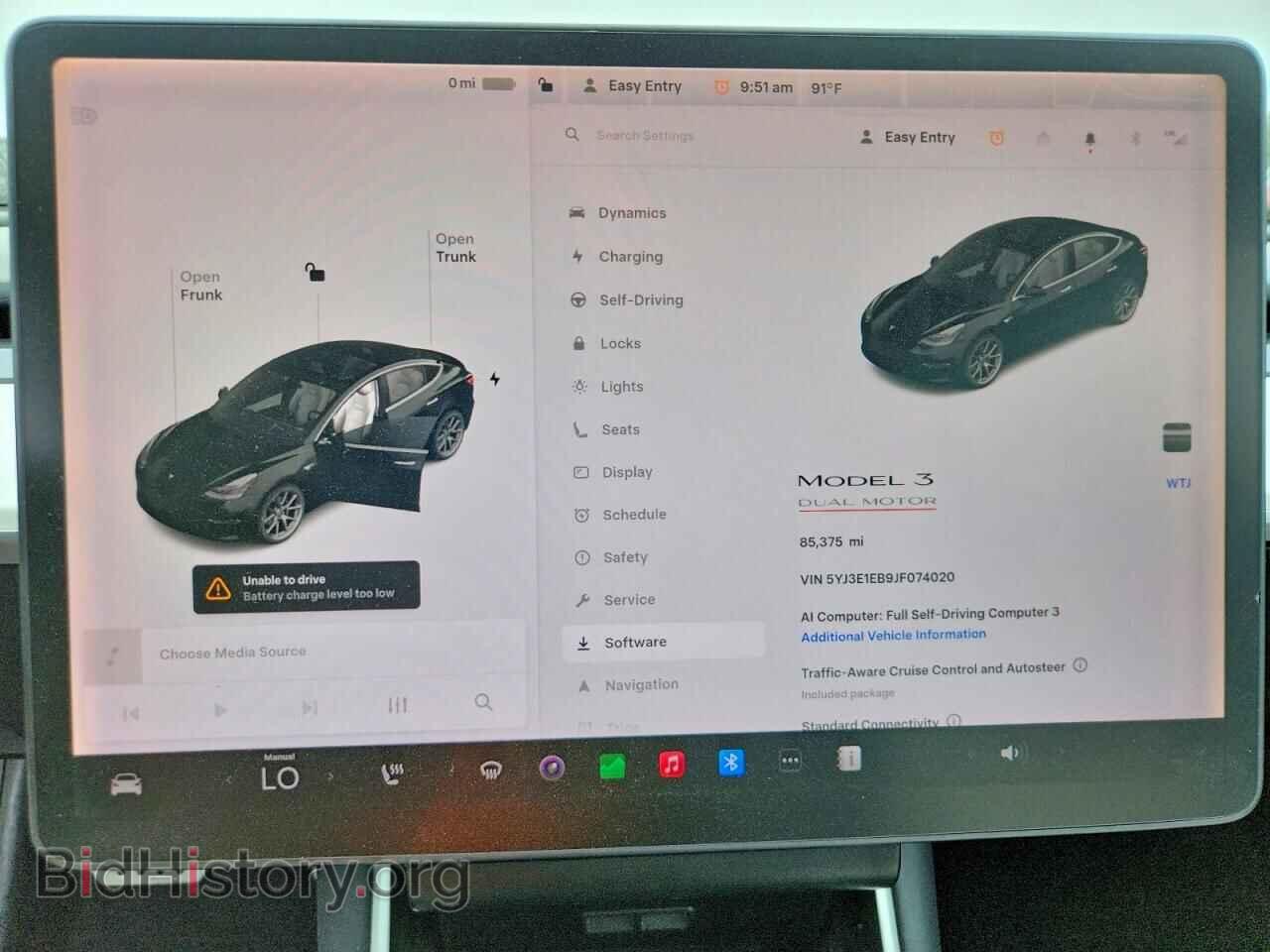 2018 TESLA MODEL 3 - VIN: 5YJ3E1EB9JF074020 - Photo 9