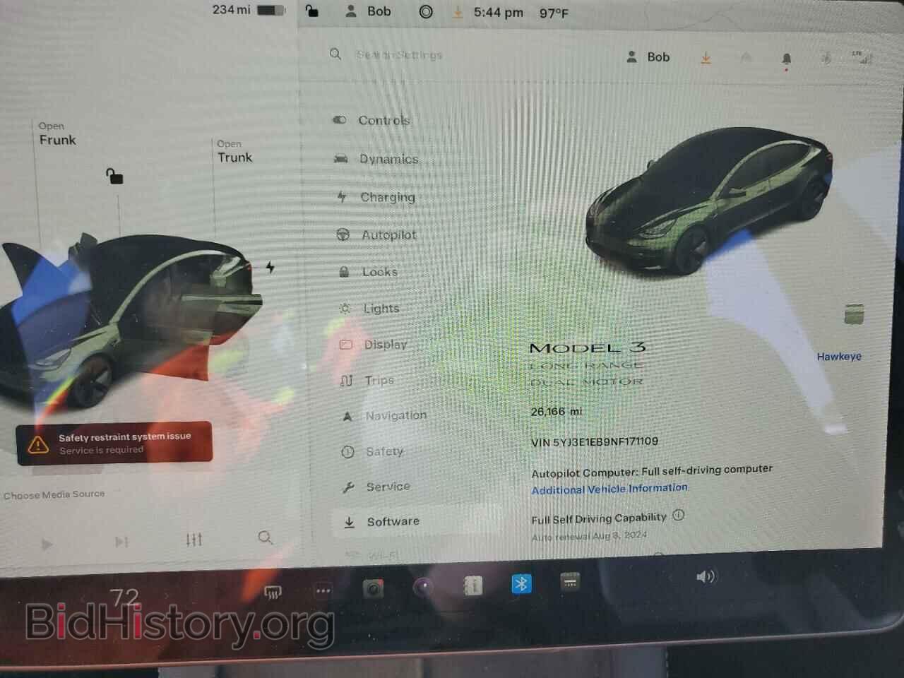 2022 TESLA MODEL 3 - VIN: 5YJ3E1EB9NF171109 - Фото 9