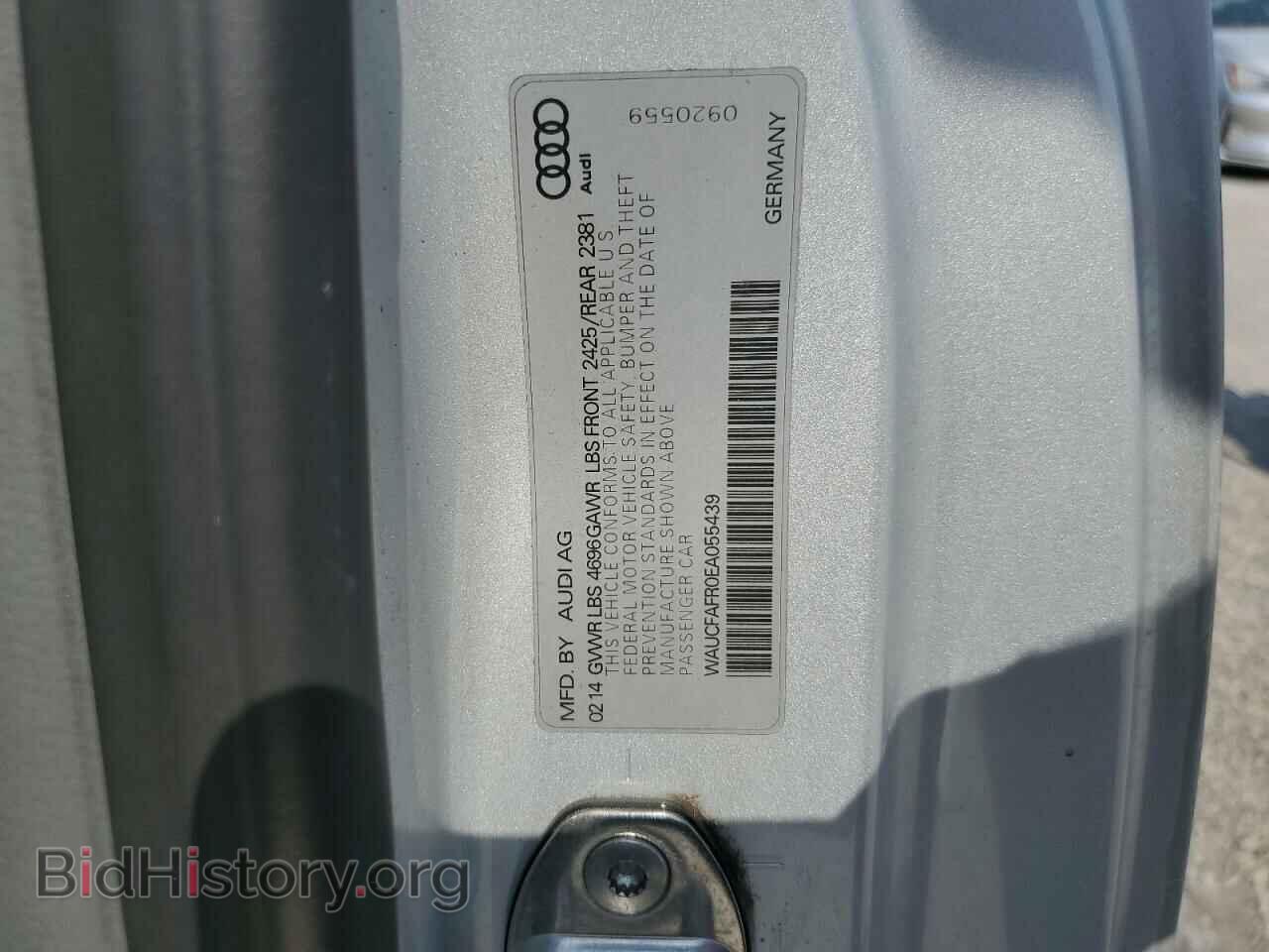 2014 AUDI A5 - VIN: WAUCFAFR0EA055439 - Фото 12