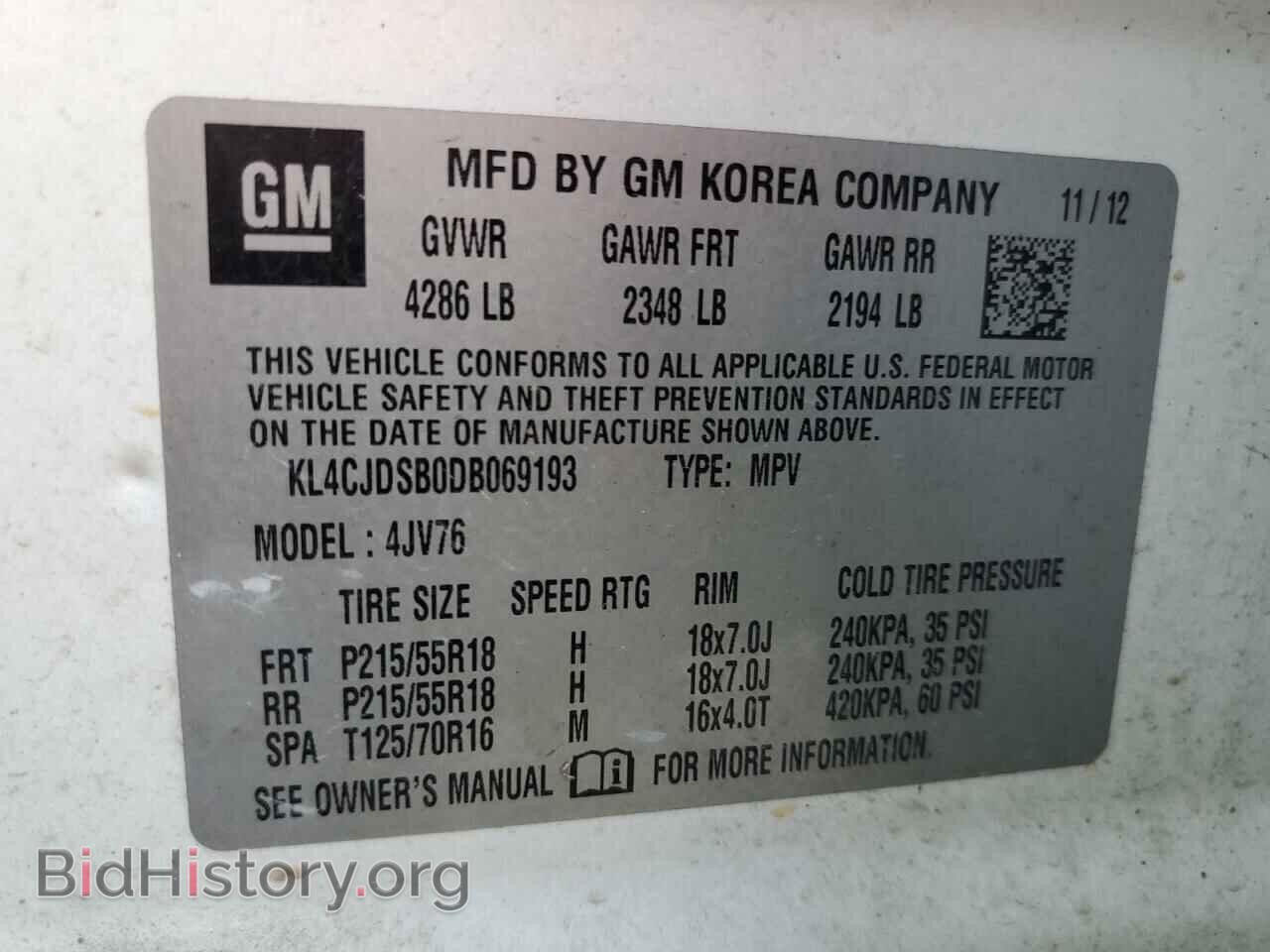 2013 BUICK ENCORE - VIN: KL4CJDSB0DB069193 - Photo 10