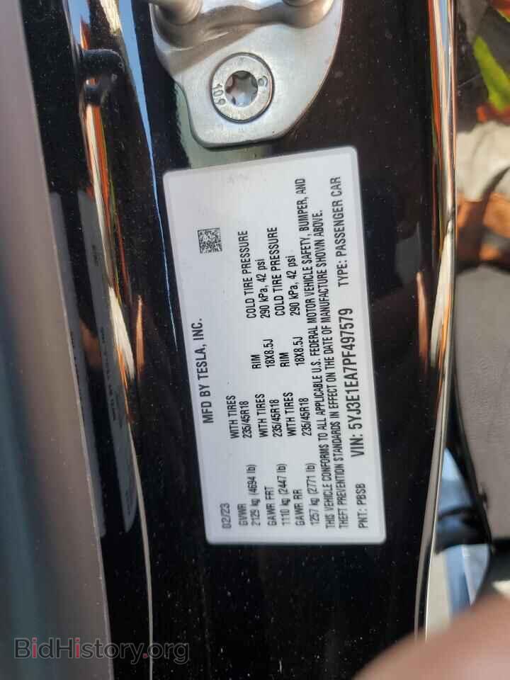2023 TESLA MODEL 3 - VIN: 5YJ3E1EA7PF497579 - Photo 13