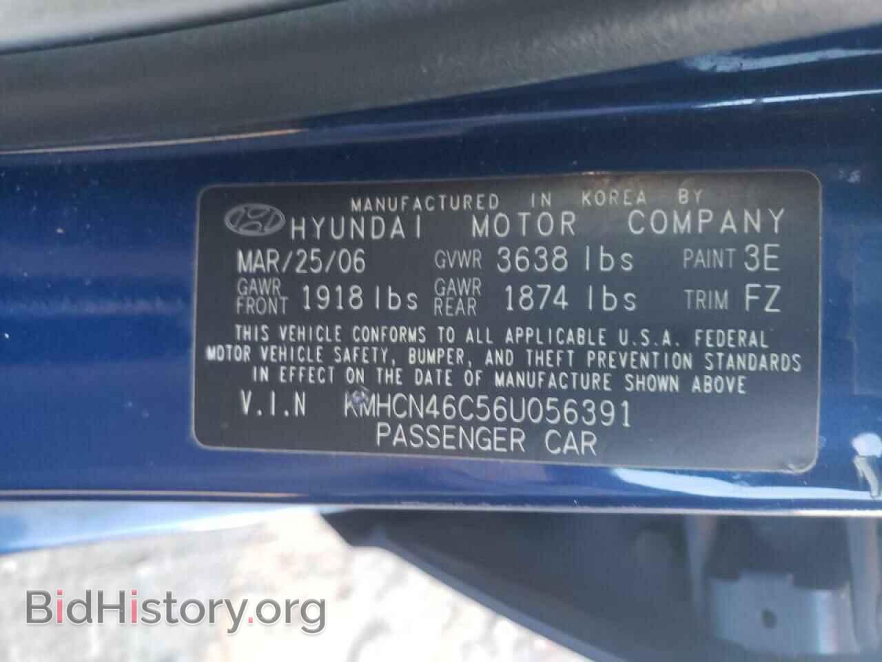 2006 HYUNDAI ACCENT - VIN: KMHCN46C56U056391 - Фото 10