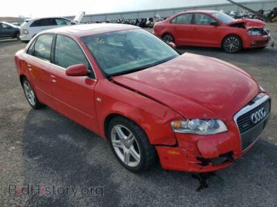2007 Audi A4 A4 2.0T QU, красный — VIN WAUDF78EX7A214200, Copart