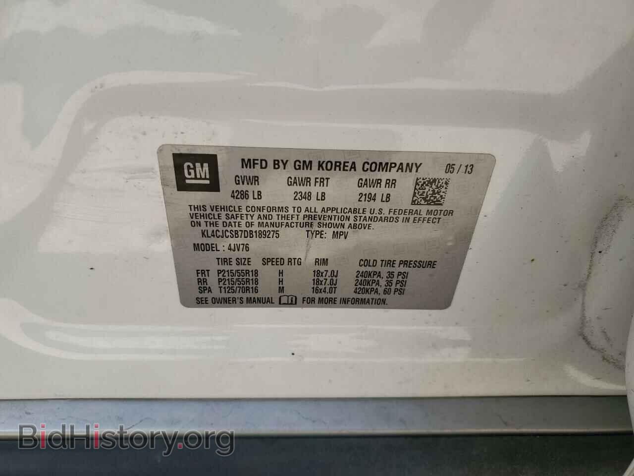 2013 BUICK ENCORE - VIN: KL4CJCSB7DB189275 - Photo 12