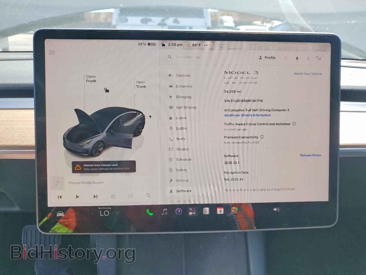2022 TESLA MODEL 3 - VIN: 5YJ3E1EB8NF267118 - Photo 9