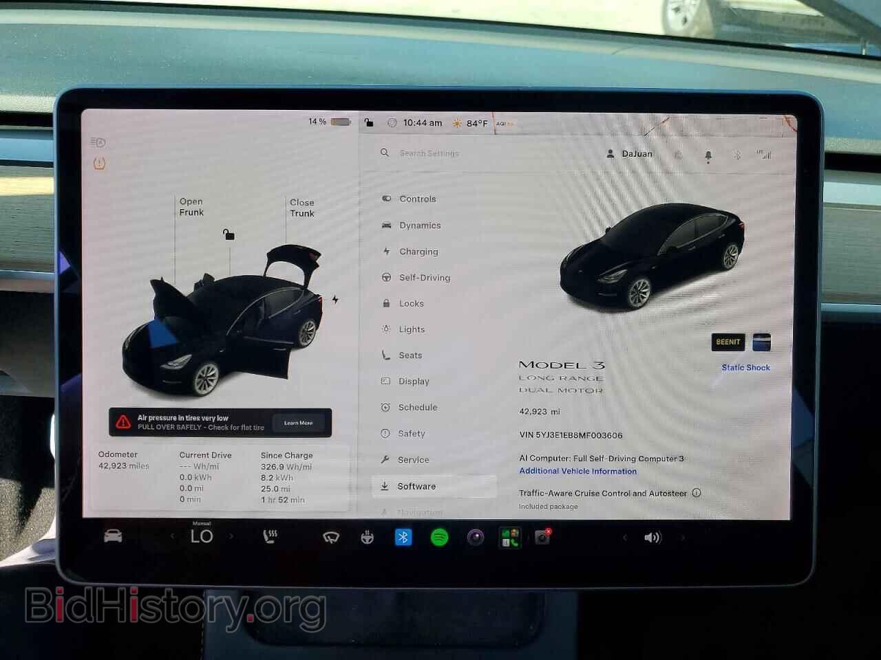 2021 TESLA MODEL 3 - VIN: 5YJ3E1EB8MF003606 - Photo 9
