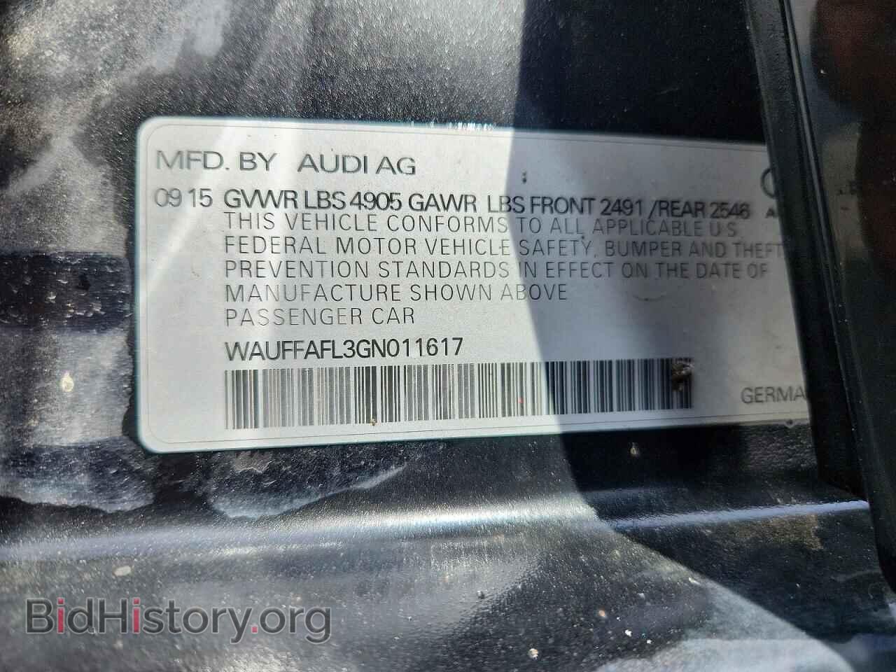 2016 AUDI A4 - VIN: WAUFFAFL3GN011617 - Photo 13