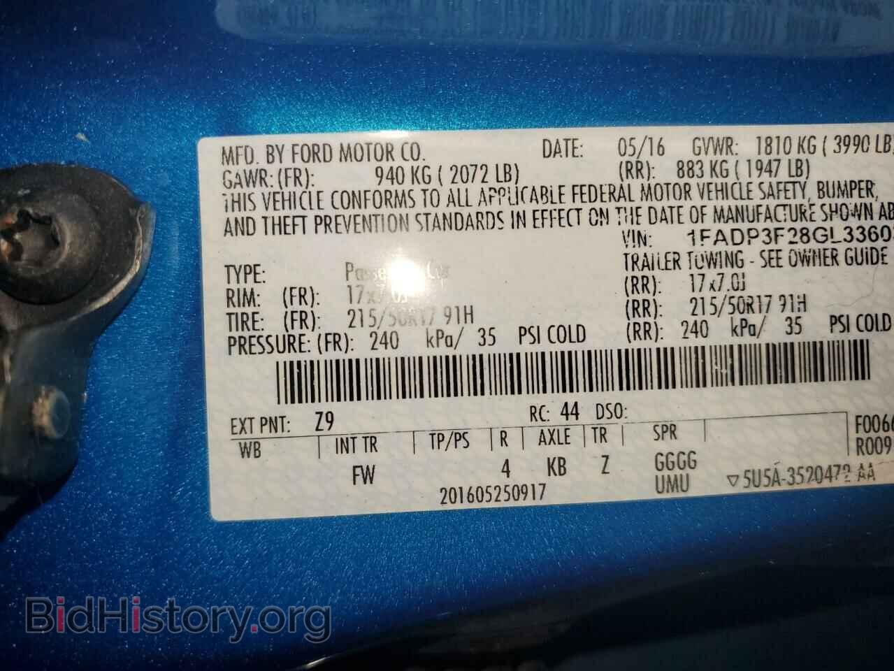 2016 FORD FOCUS - VIN: 1FADP3F28GL336033 - Photo 12