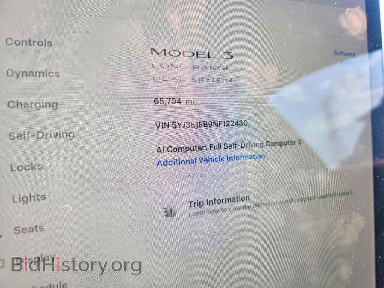 2022 TESLA MODEL 3 - VIN: 5YJ3E1EB9NF122430 - Photo 9