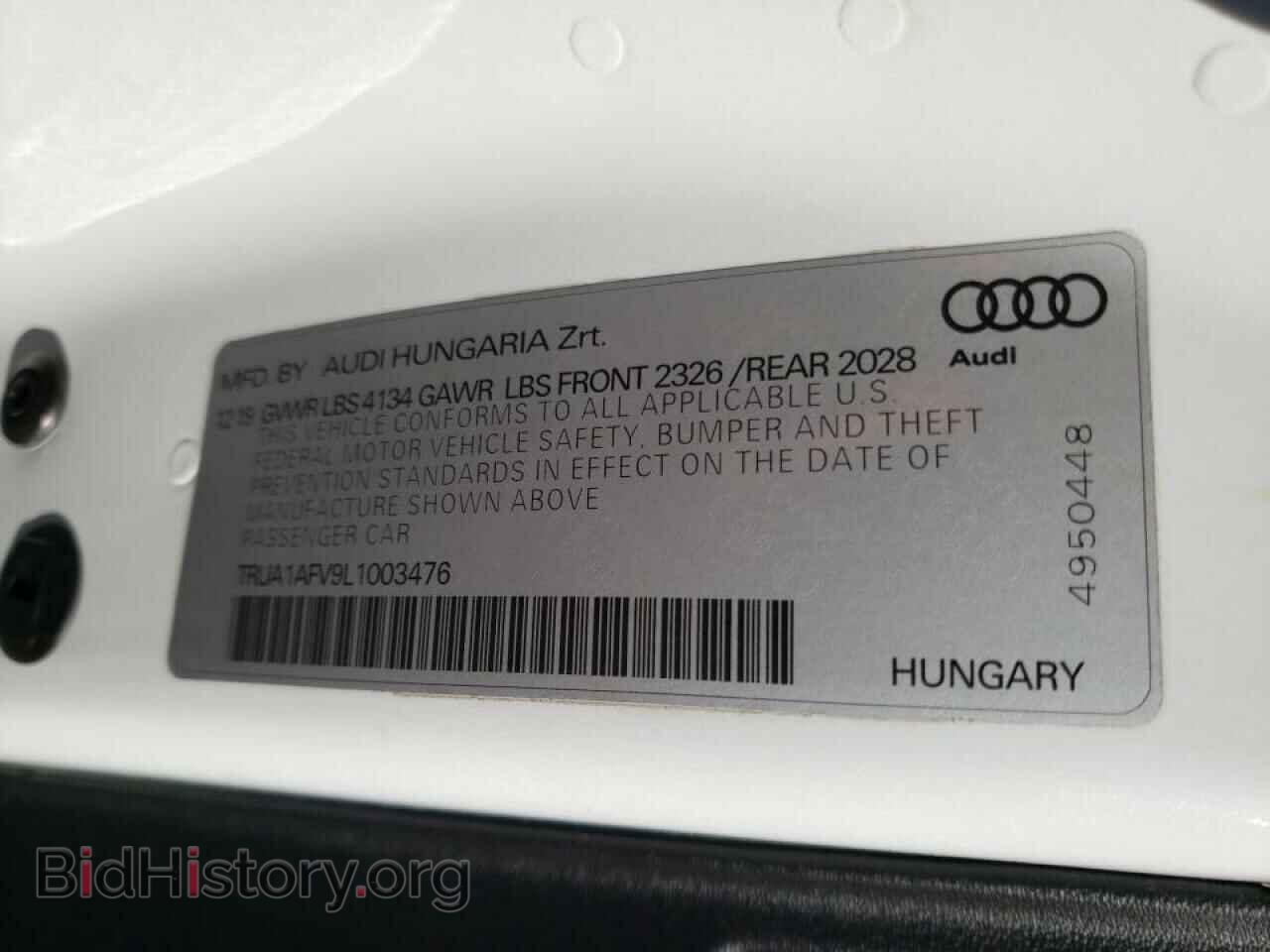 2020 AUDI TTS - VIN: TRUA1AFV9L1003476 - Фото 10