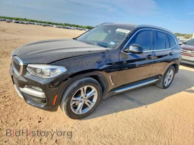 2021 BMW X3 SDRIVE30I, black — VIN 5UXTY3C09M9G26507, Copart