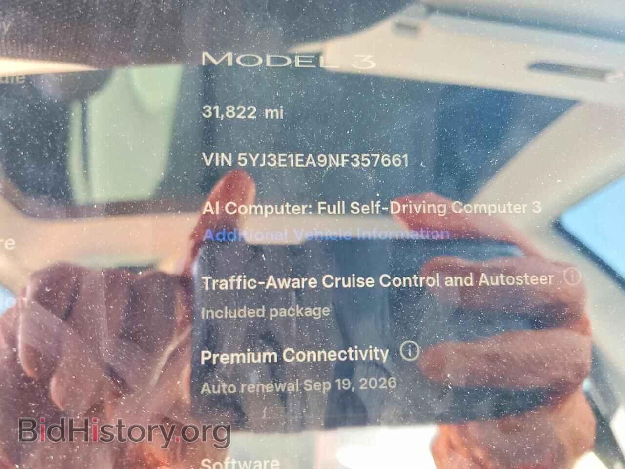 2022 TESLA MODEL 3 - VIN: 5YJ3E1EA9NF357661 - Photo 9